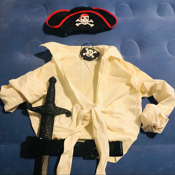 5 pc. Lil’ Pirate costume for kids 2-6 - Picture 2 of 5